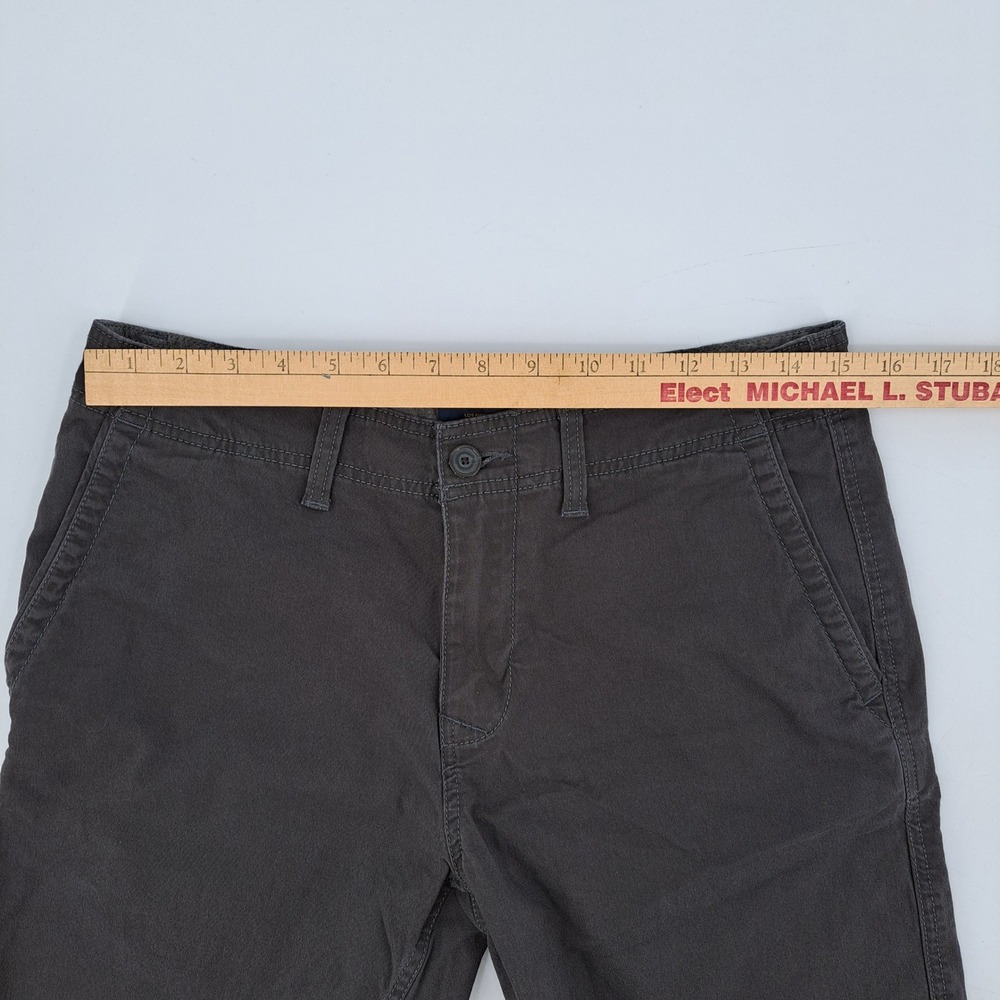 Lucky Brand Saturday Stretch Shorts Mens 30 Cotton Grey Solid 7MD2171 Casual - Picture 3 of 13